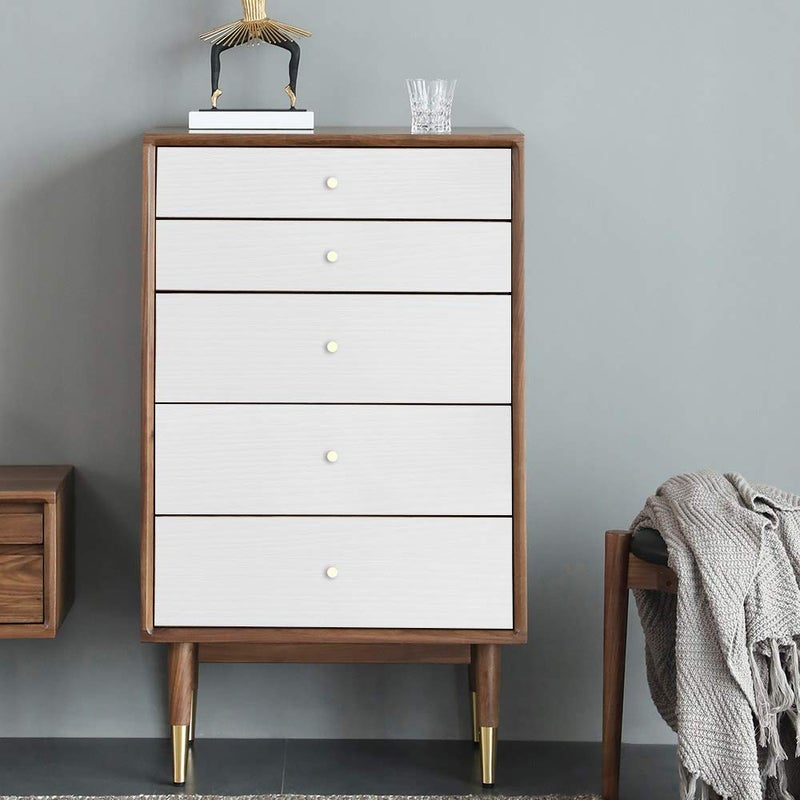Abyssaly White Wood Paper Self-Adhesive 15.7 in X 196 in Real Wood Grain Touch White Wallpaper Easy to Clean Thicken Perfectly Covers The Surface Without Passing Through The Primary Color - Image 4